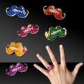 1 1/2" Glitter Mustache Rings